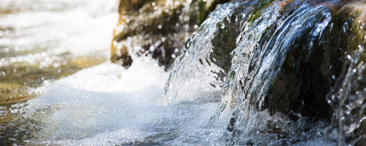 Fast flowing river