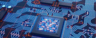 close up of a circuit board