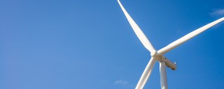 wind turbine in the sky