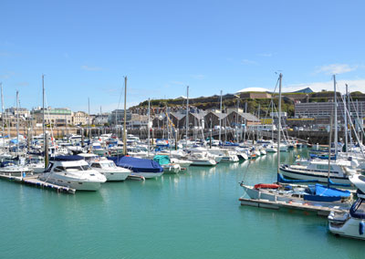 boats in Jerseys harbour